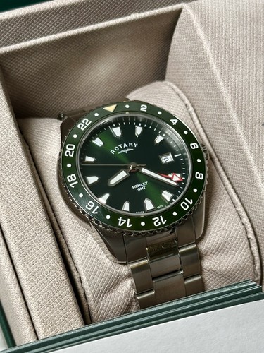 Gents rotary henley green - gents,