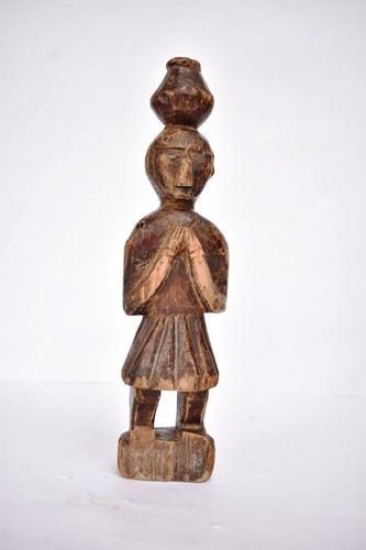 Antique wooden doll figurine - wooden,