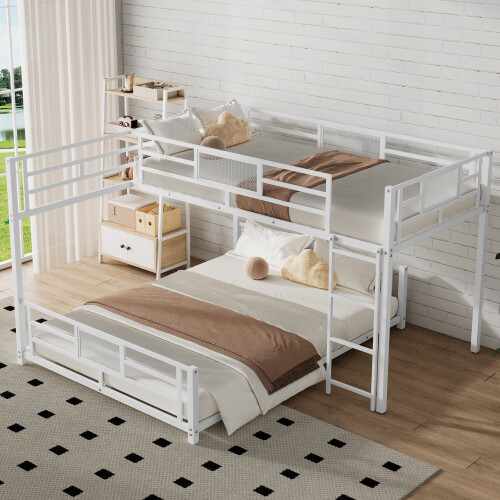 Shaped loft bunk bed - l-shaped,