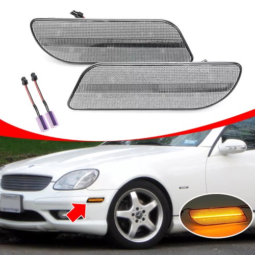 Pair clear led side marker - clear,
