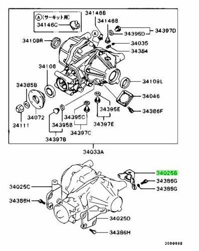 Bracket rear diff support - diff,