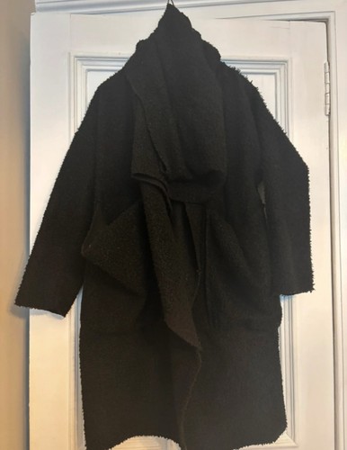 Black oversized scarf boucle - oversized,