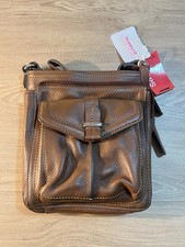 Clark’s Brown Leather Satchel Handbag New