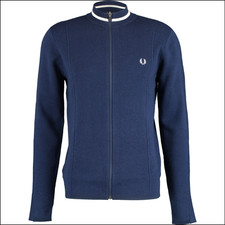 Fred Perry Navy Cardigan Wool