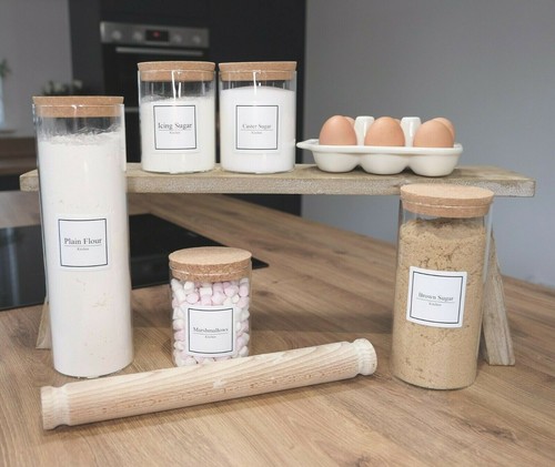 Glass storage jars with - glass,