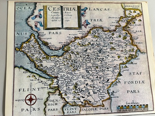 Map cheshire 1607 by - map, of