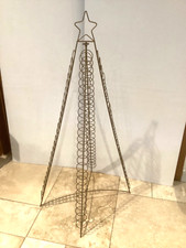 Floor Standing Gold  100cm Tall Christmas Tree Christmas Card Holder