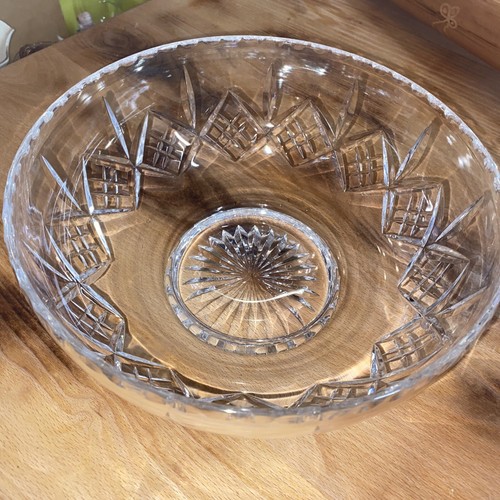 Glass trifle bowl crystal cut - glass,