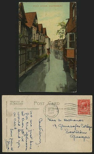 Kent 1924 old - colour, postcard