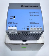 ACKERMANN SL 10 89954 R2 Power Supply – 24V DC / 10A Output, 115–230V AC Input