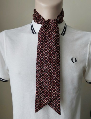 Brown black geometric neck - brown, &