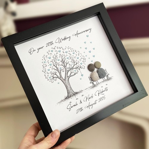 Personalised pebble art 20th - personalised,