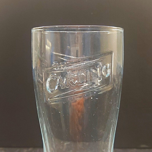 Carling embossed logo - logo, pint