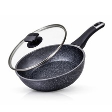 Deep Frying Pan with Lid 28cm