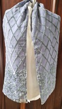 grey Green Devore silk blend