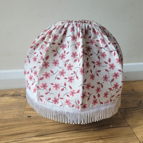 Vintage pink floral fabric - vintage,