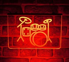 Drum Set LED Neon Light Up