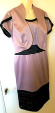 Berkertex Pink Champagne Dress & Bolero Jacket Suit Mother of the Bride 12 UK