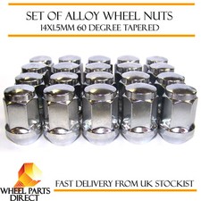 Alloy Wheel Nuts (20) 14x1.5 Bolts Tapered for Land Rover Freelander [Mk2] 06-14