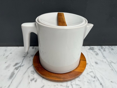 Habitat greco tea pot white - tea,