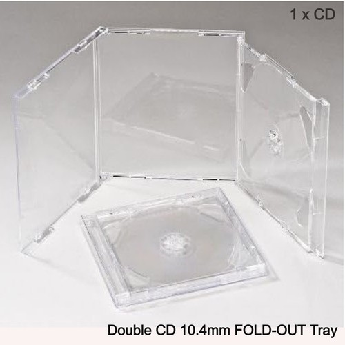 Double jewel case 4mm - cd, 10.4mm