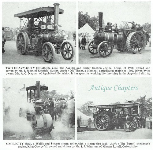 Steam roller traction engine - steam,