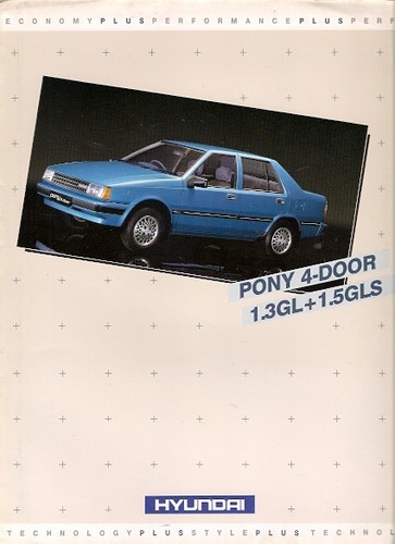 Hyundai pony saloon 1986 - hyundai, uk