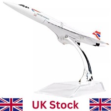 16CM Concorde British Airways Metal Die Cast Plane Model Aircraft Toy Aeroplane