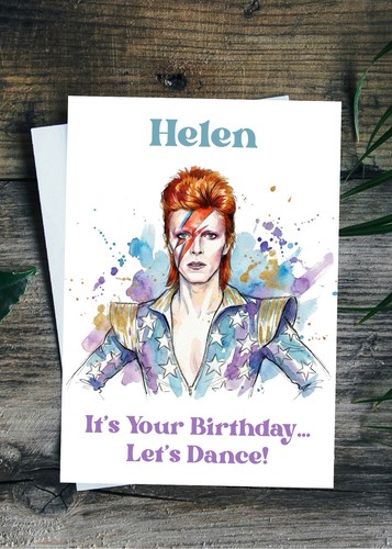 David bowie birthday day - bowie, card