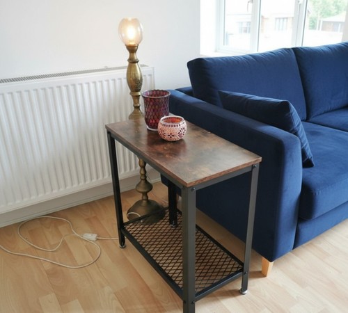 Industrial end table vintage - industrial,