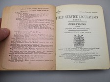 WW1 Military 1914 Field Service Regulations Book - 'Part 1: Operations'