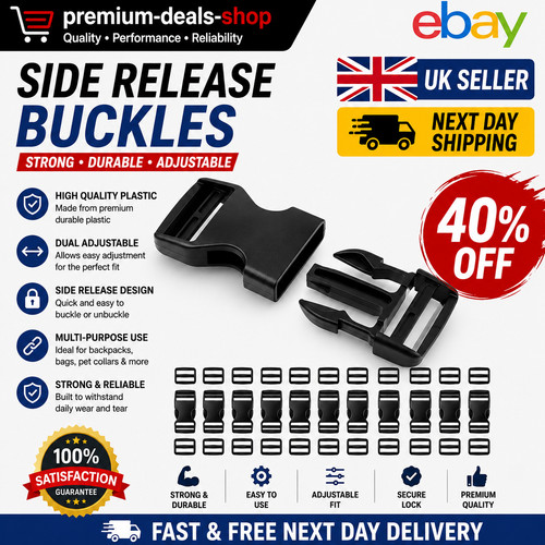 Side release buckles - release, for