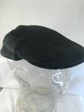 Barbour Dark Olive Men's Flat Cap Size 7.5 Fabric Woven By Moon  (H12)