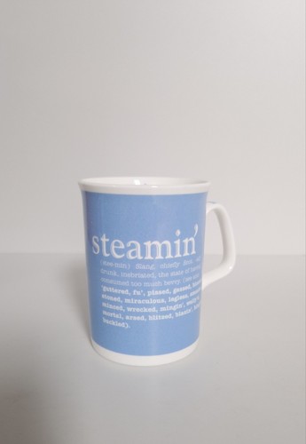 Steamin scottish dialect - 'steamin',