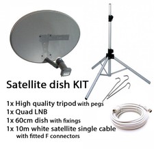 Sky satellite dish quad LNB &