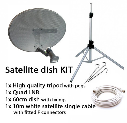 Sky satellite dish quad - lnb, &