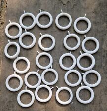 Large White Chunky Curtain Rings 23 Plastic Curtain Rings Inner 40mm Vintage 