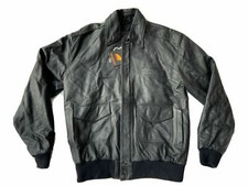 NEW - LEATHER Pilots Metasco MA2 Flight Jacket - in Size Large