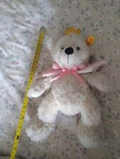 Pretty Steiff 10” Plush Teddy Bear “Princess Lotte”. Crown & Velvet Cloak 672811