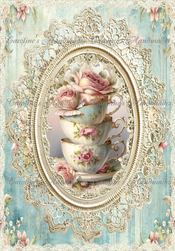 Shabby chic tea cups roses - chic,