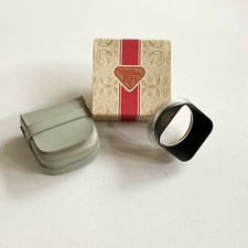 Rollei 4x4 Lens Hood + Leather Case for ROLLEIFLEX Baby Grey + Original Box MINT