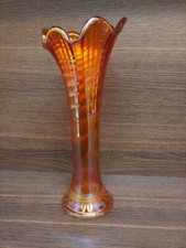 Carnival glass vase - carnival,