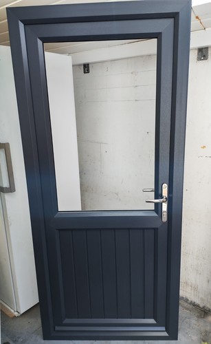 Anthracite grey upvc door - anthracite, door.