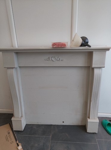 Wooden fireplace surround