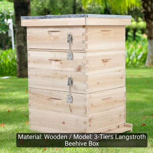 Wooden tier langstroth - wooden, 3-tier