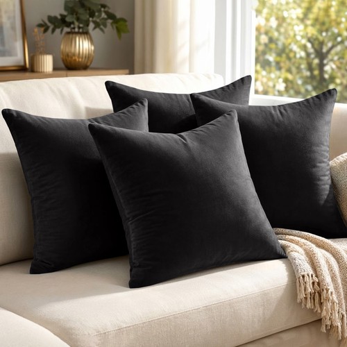 Soft velvet cushion covers - covers, 4