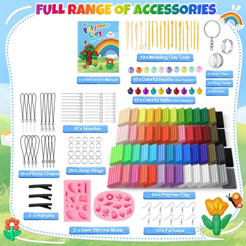 Polymer clay set modeling - clay,