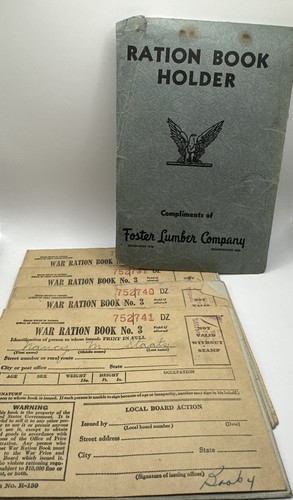 Wwii war ration books w - wwii,