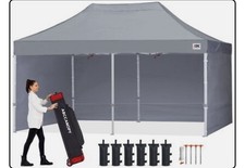 ABCCANOPY 3x6M Pop Up Gazebo Tent with Sidewalls, Grey - collection only 