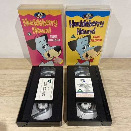 Huckleberry hound vhs tape - tape, x2